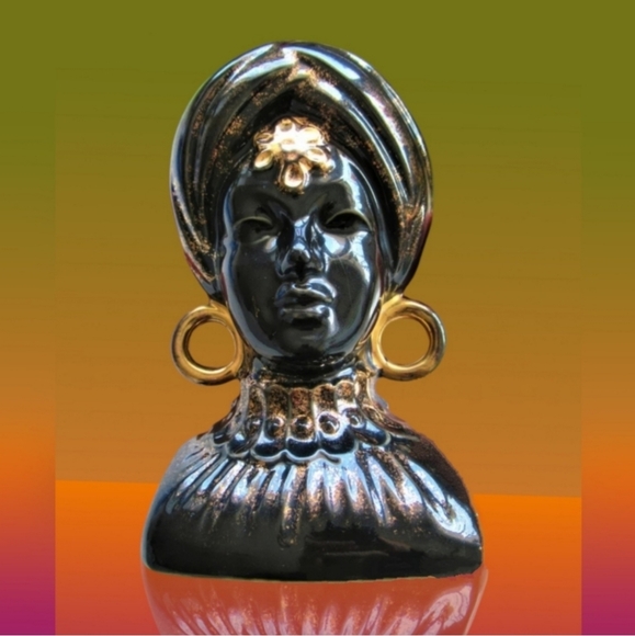 Vintage lady head vase 60's Japan